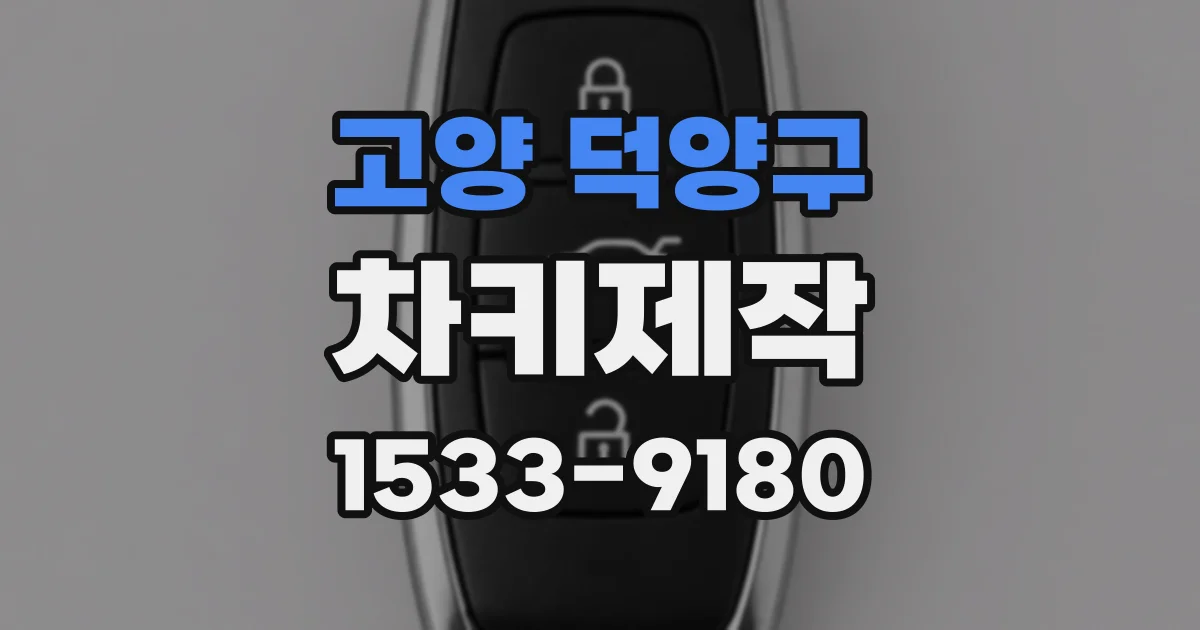 고양 덕양구 차키제작
