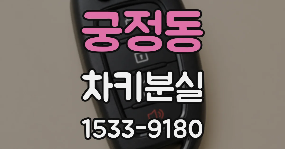 궁정동 차키분실