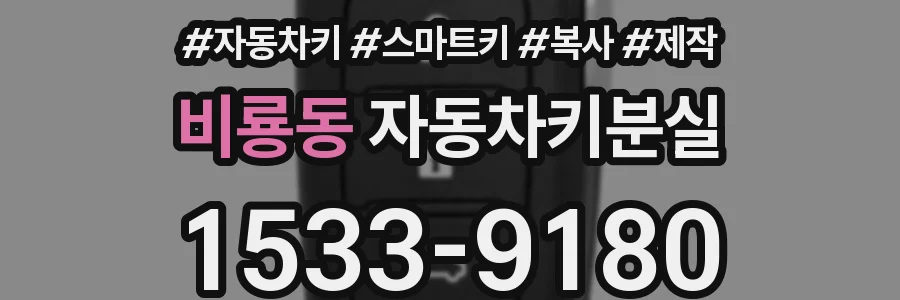 비룡동 자동차키분실