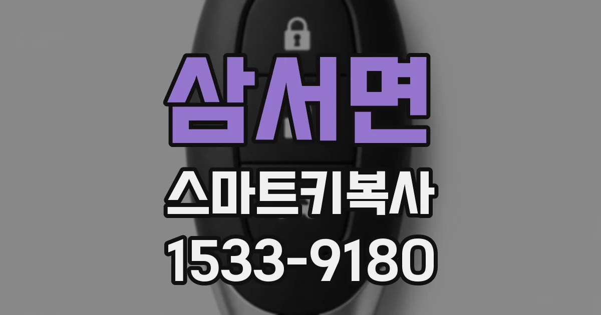 삼서면 스마트키복사