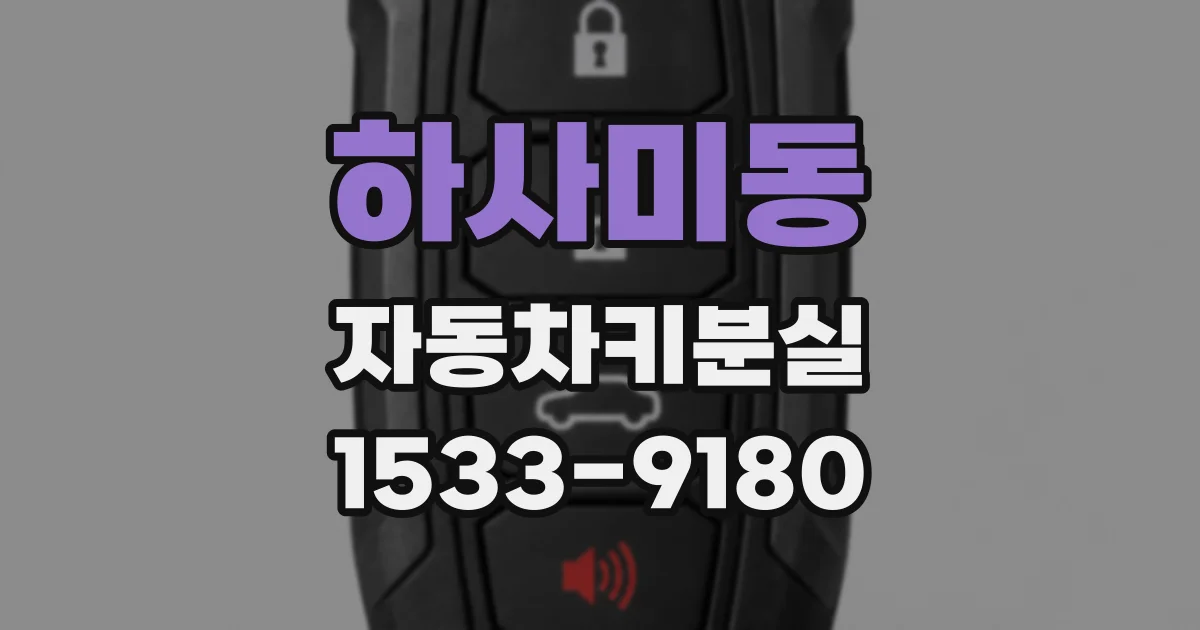 하사미동 자동차키분실