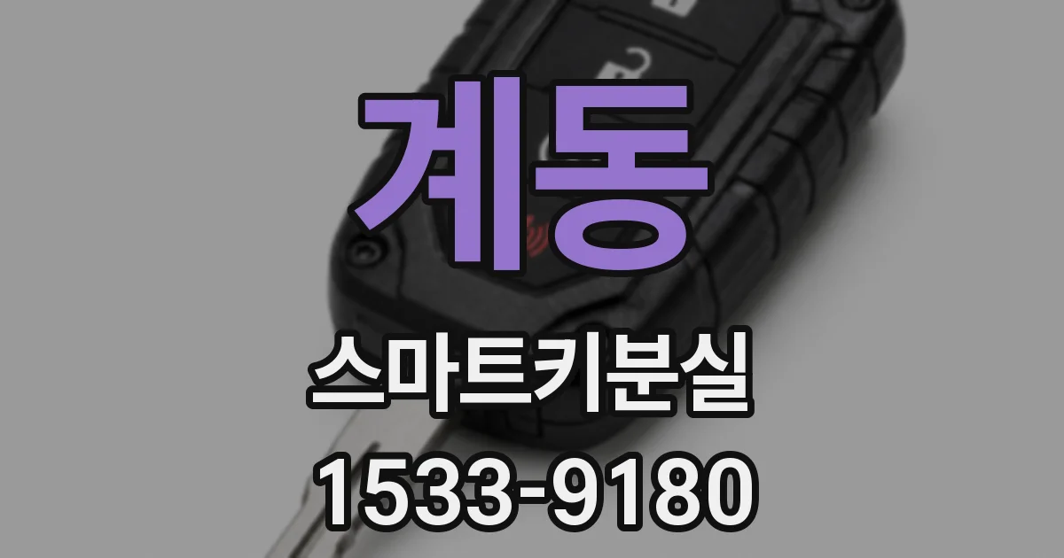 계동 스마트키분실
