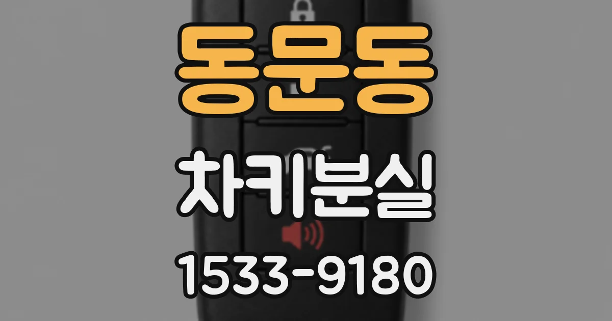 동문동 차키분실
