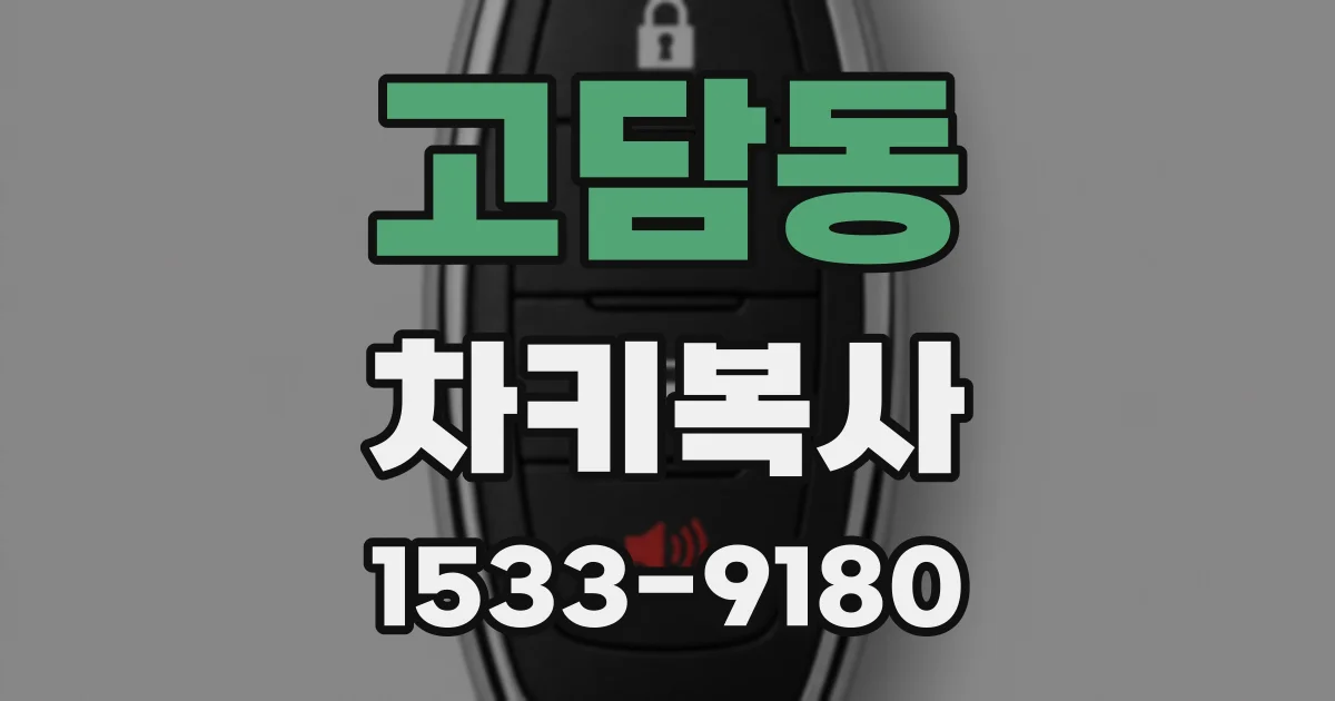 고담동 차키복사
