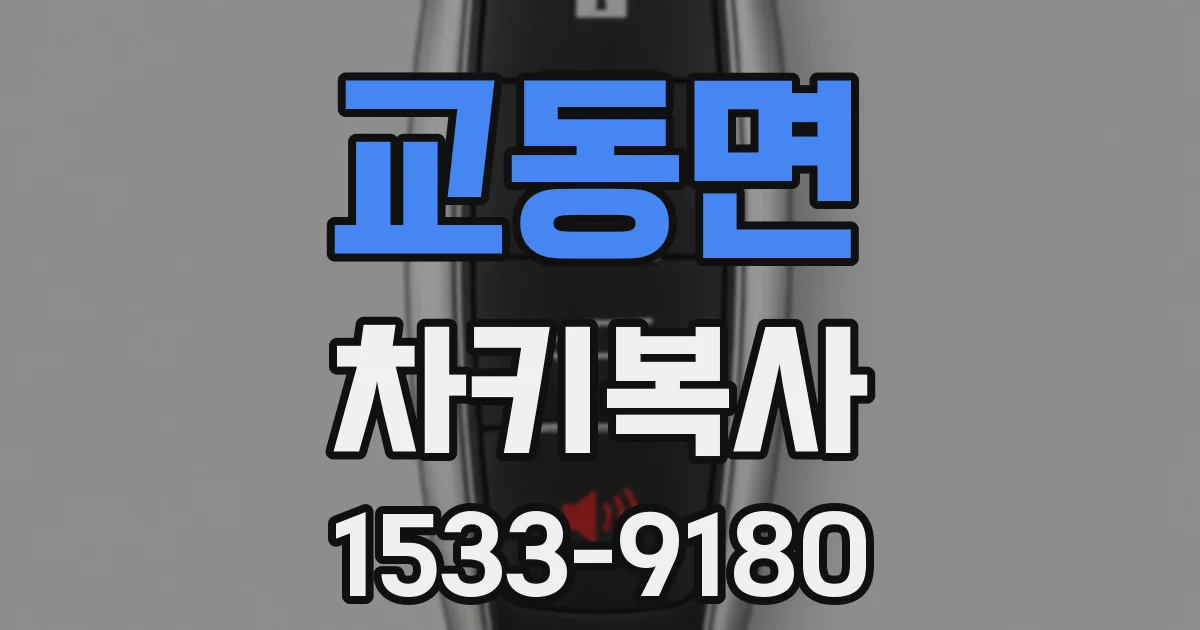 교동면 차키복사