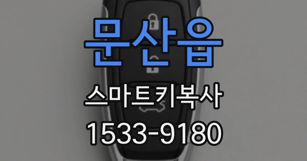 문산읍 스마트키복사