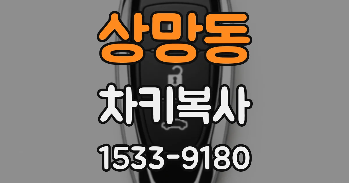 상망동 차키복사