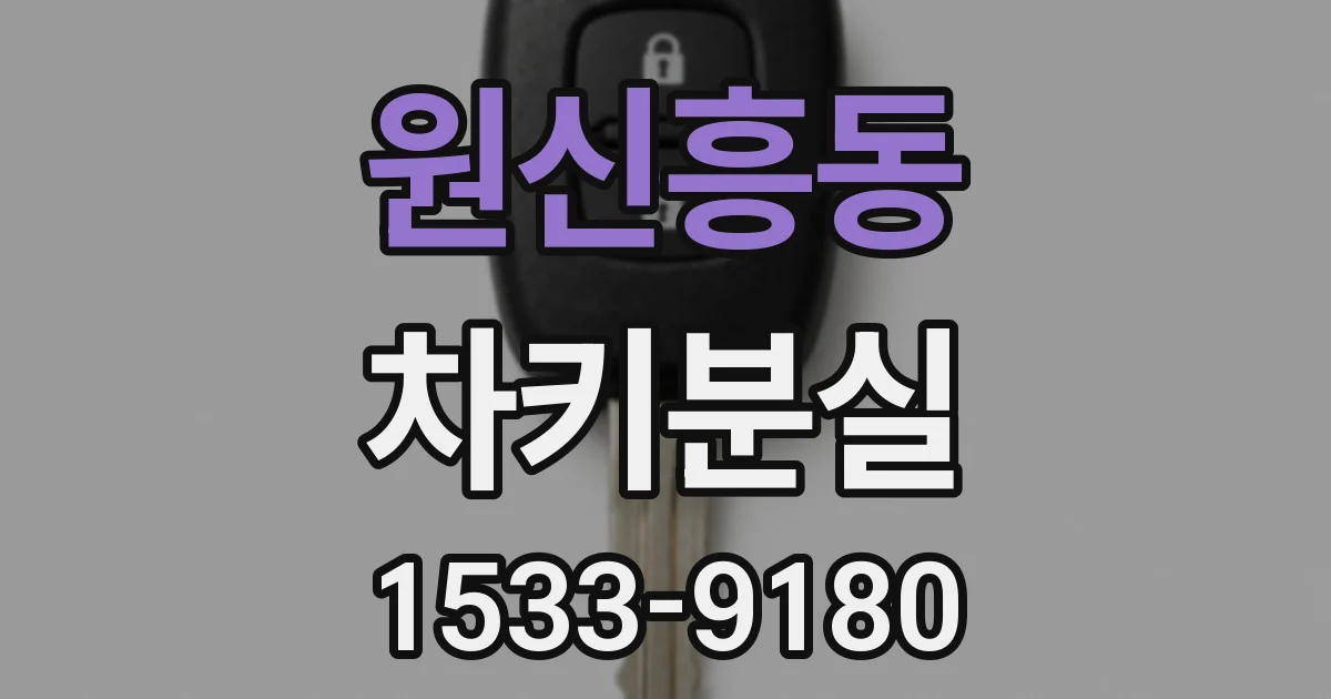 원신흥동 차키분실