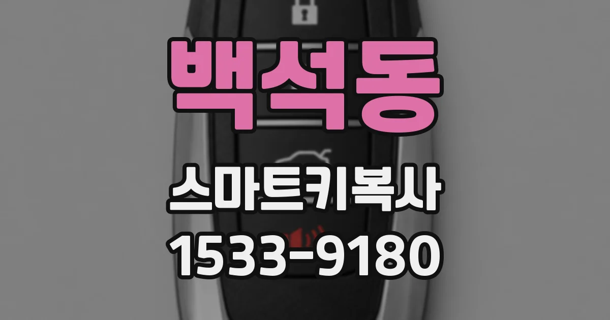 백석동 스마트키복사