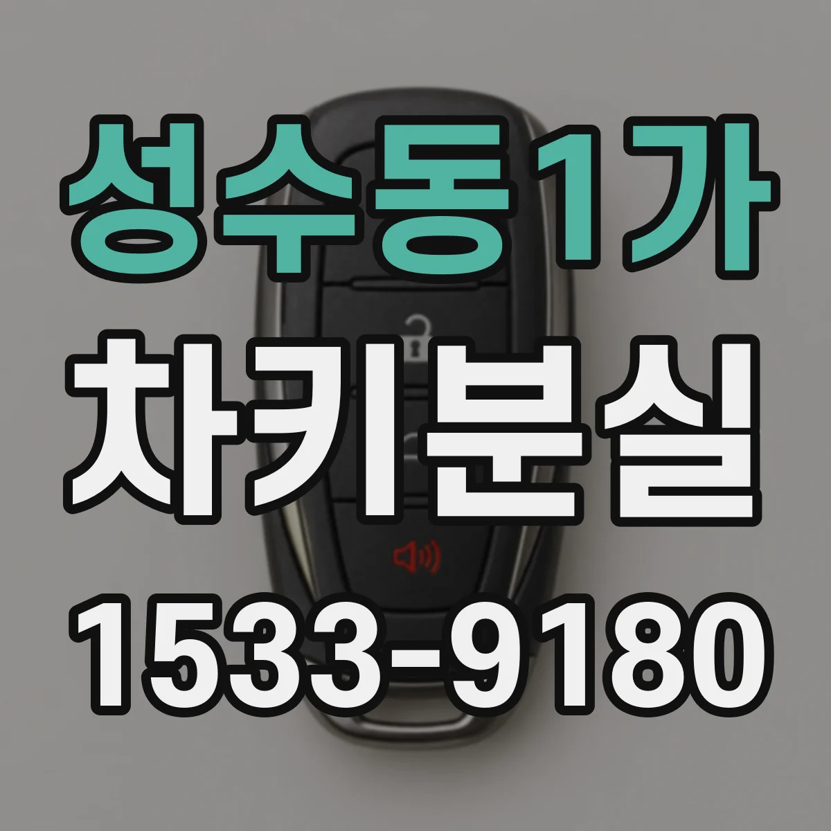 성수동1가 차키분실