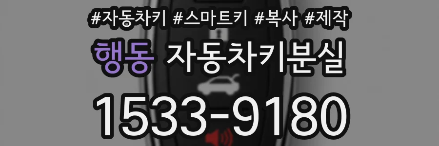 행동 자동차키분실