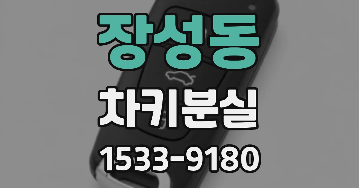 장성동 차키분실