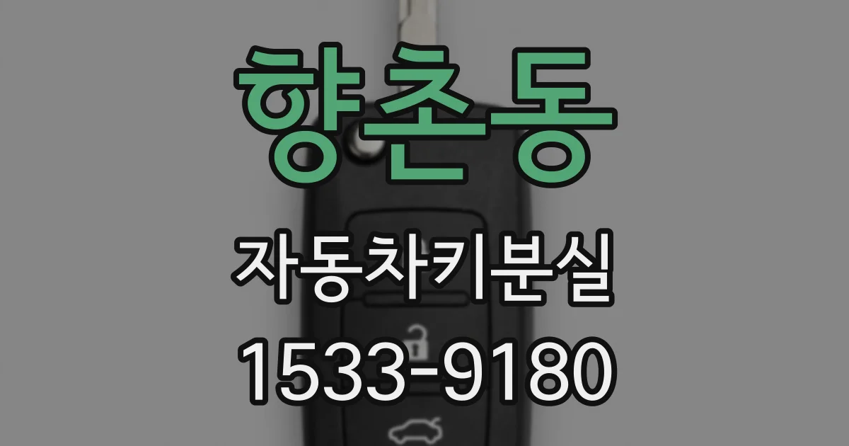 향촌동 자동차키분실