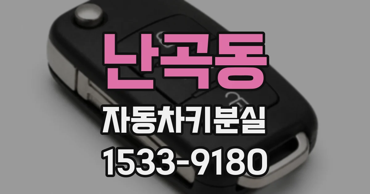 난곡동 자동차키분실