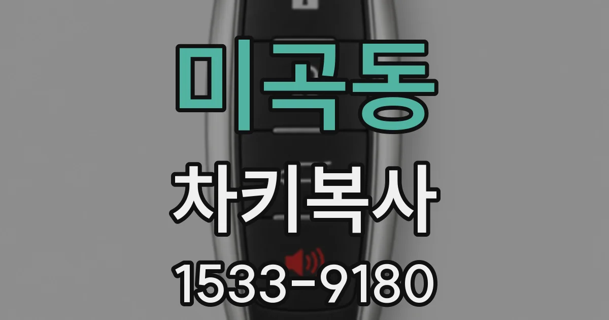 미곡동 차키복사