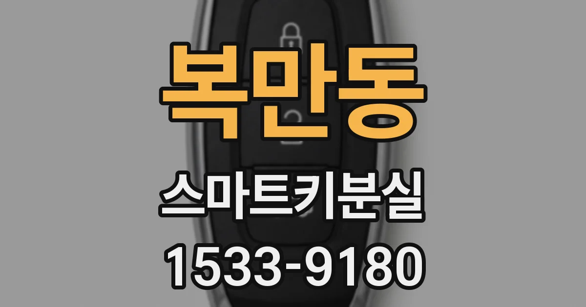 복만동 스마트키분실