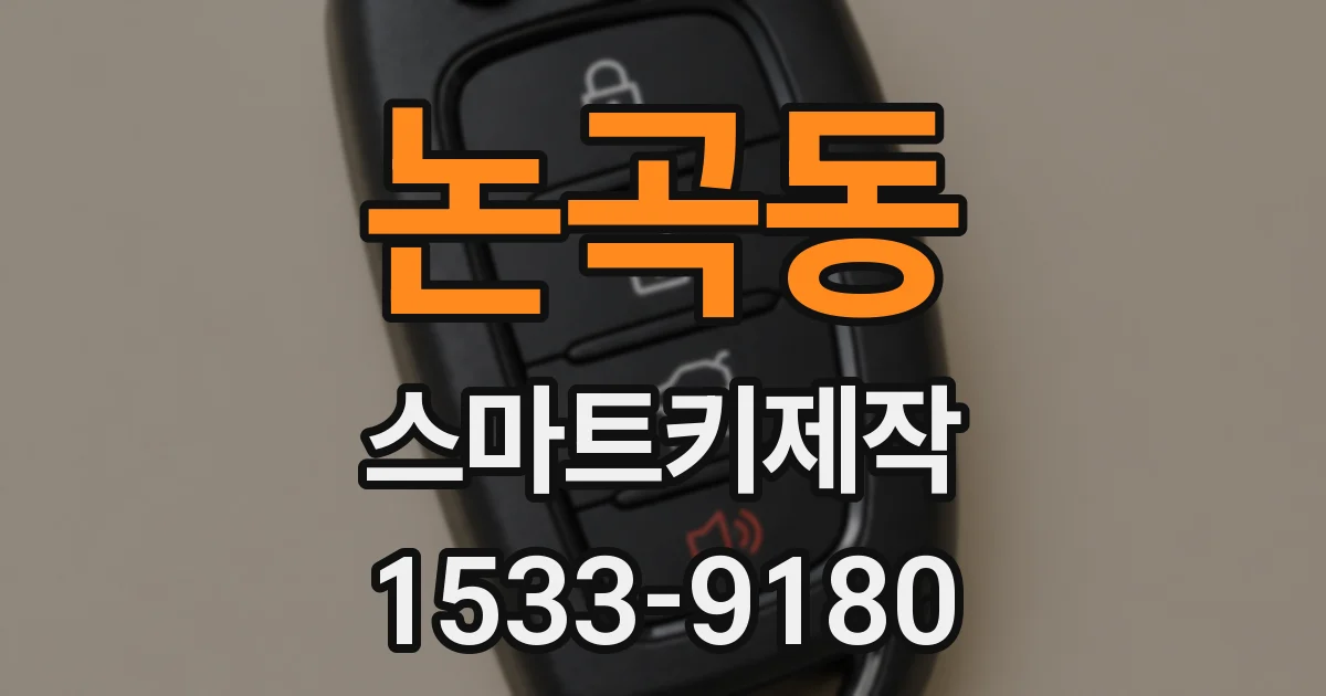 논곡동 스마트키제작