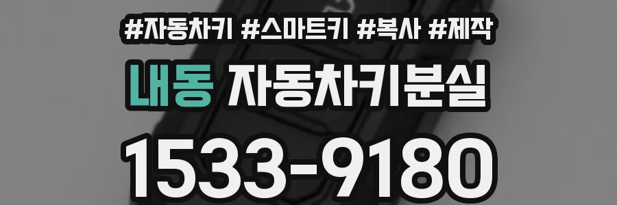 내동 자동차키분실