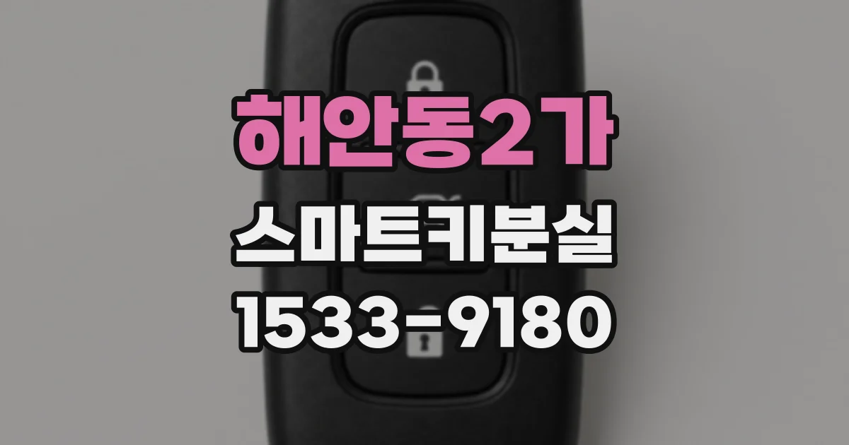 해안동2가 스마트키분실