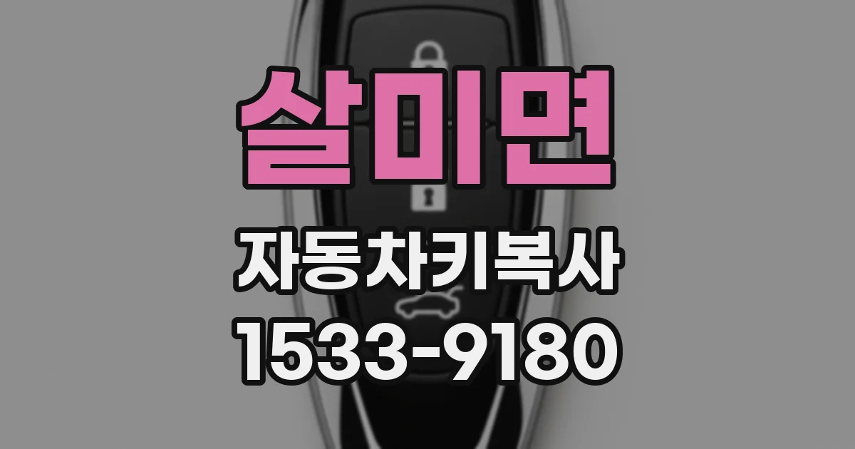 살미면 자동차키복사