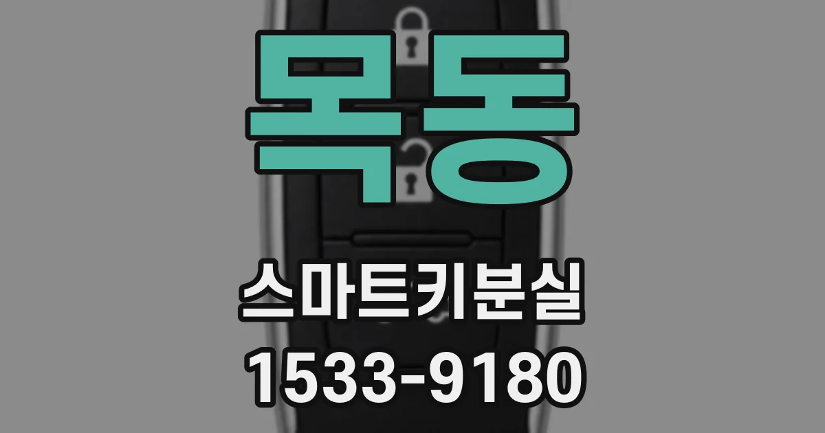 목동 스마트키분실