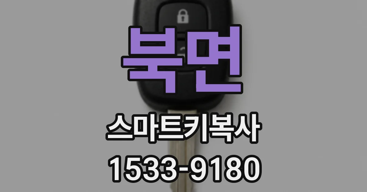 북면 스마트키복사