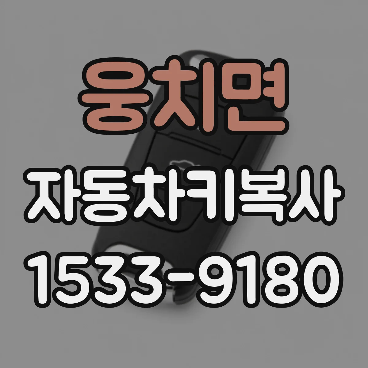 웅치면 자동차키복사