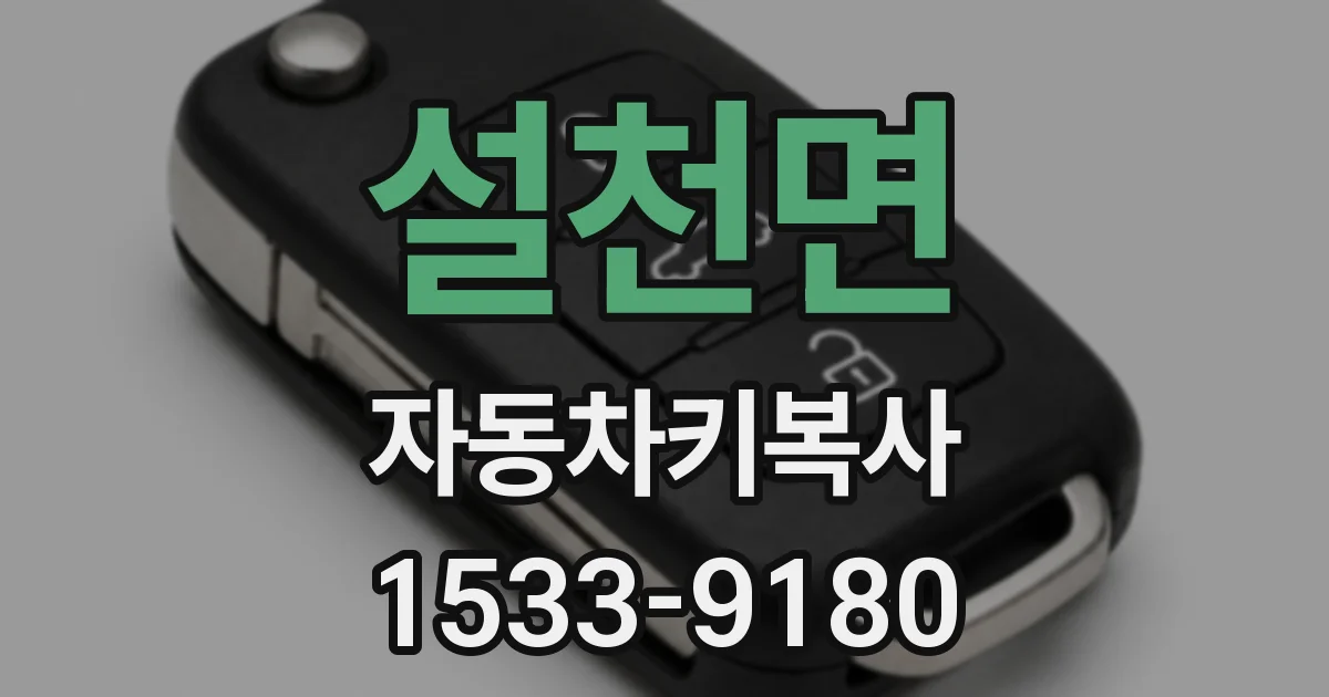설천면 자동차키복사