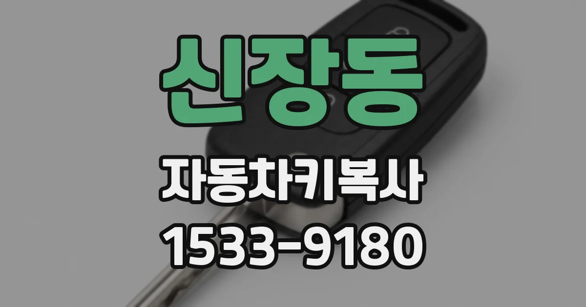 신장동 자동차키복사