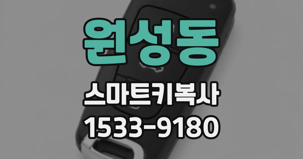 원성동 스마트키복사