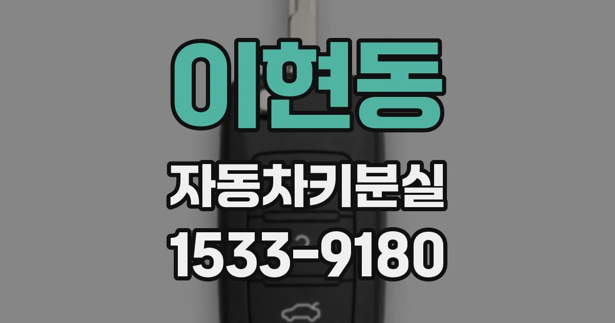 이현동 자동차키분실