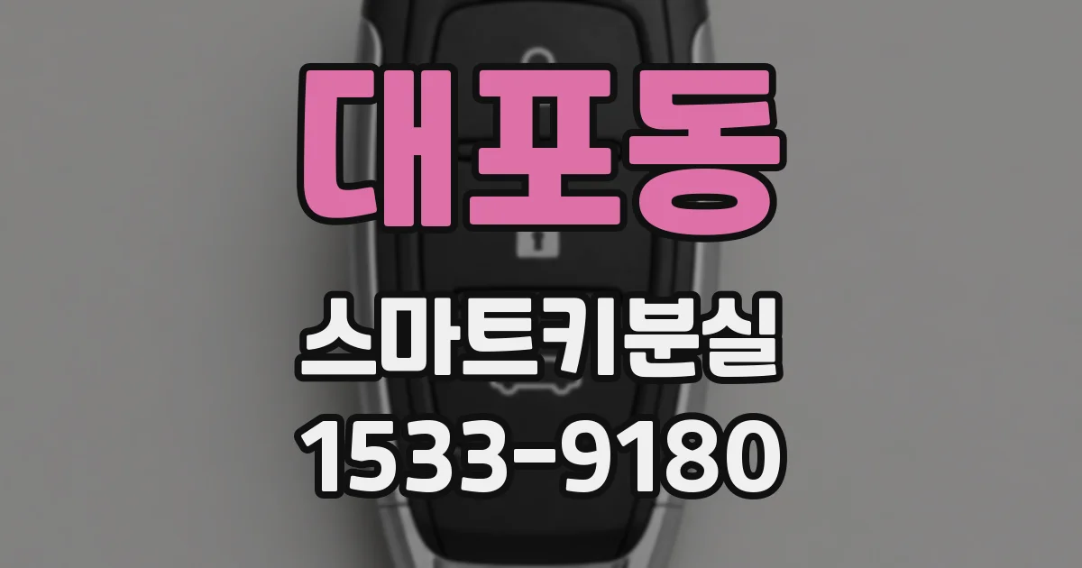 대포동 스마트키분실