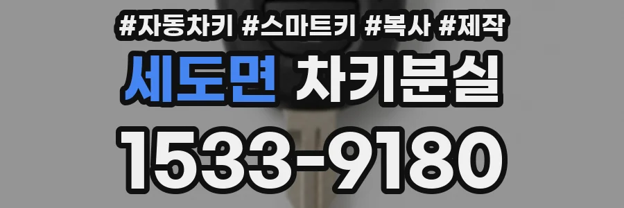 세도면 차키분실