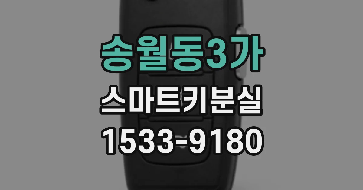 송월동3가 스마트키분실