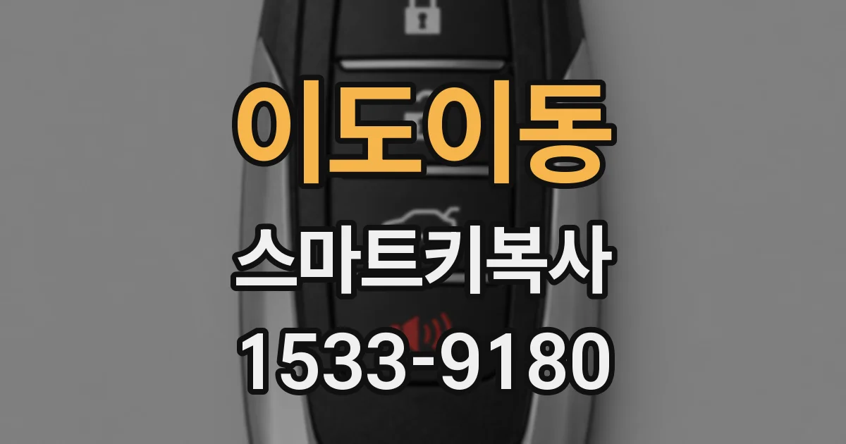 이도이동 스마트키복사