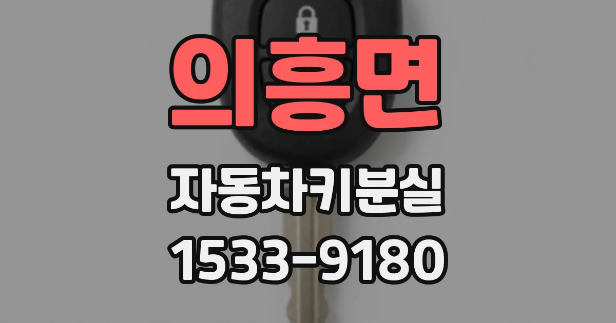 의흥면 자동차키분실