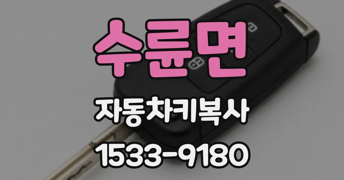 수륜면 자동차키복사
