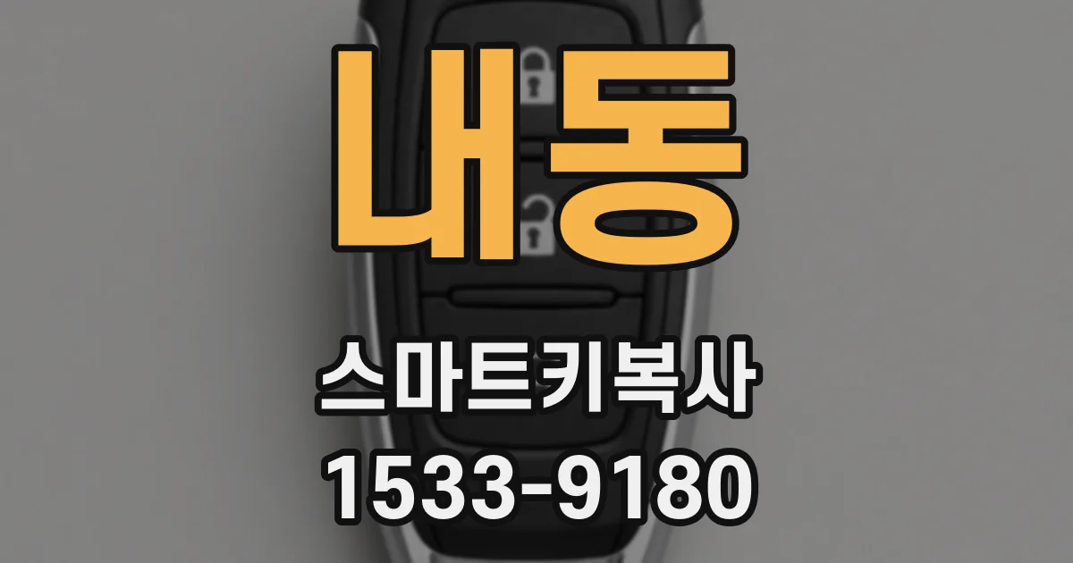 내동 스마트키복사