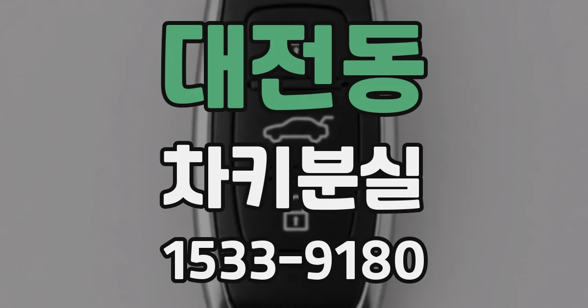 대전동 차키분실