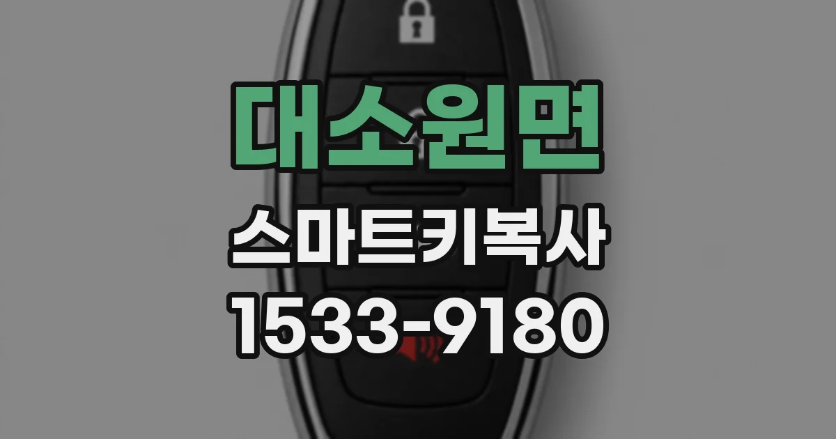 대소원면 스마트키복사