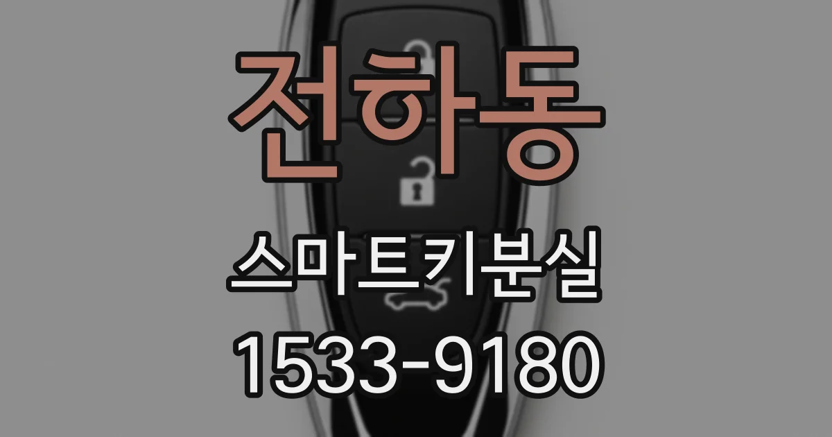 전하동 스마트키분실