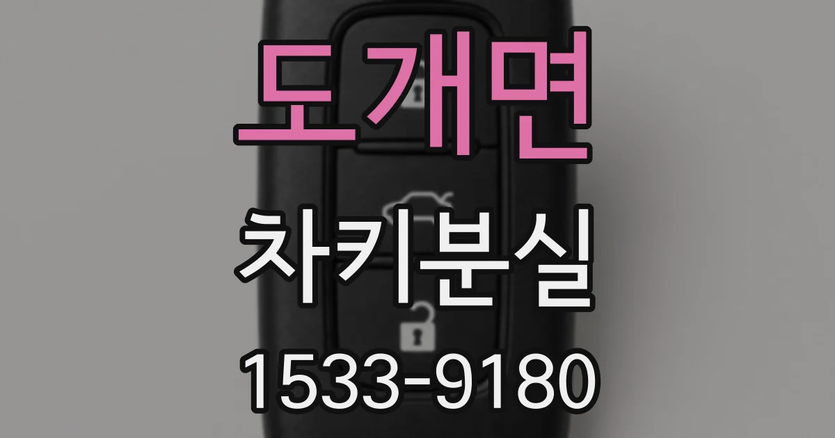 도개면 차키분실