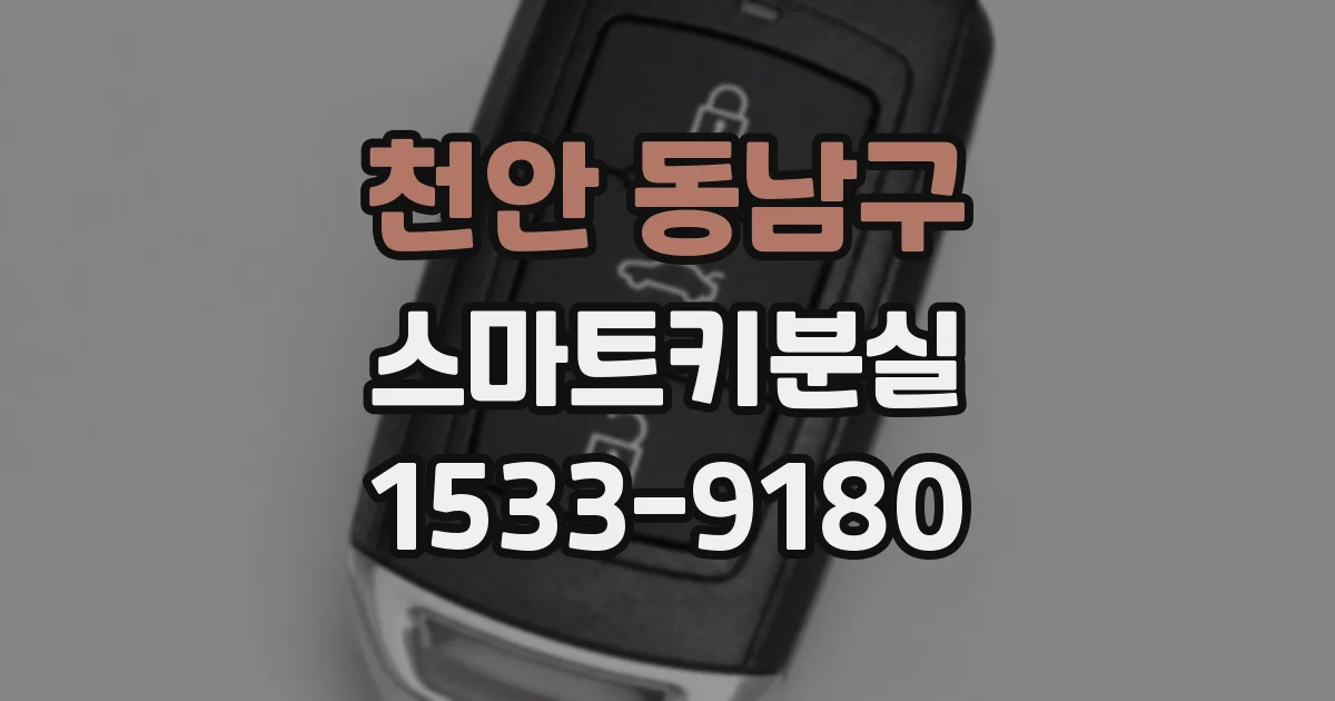 천안 동남구 스마트키분실