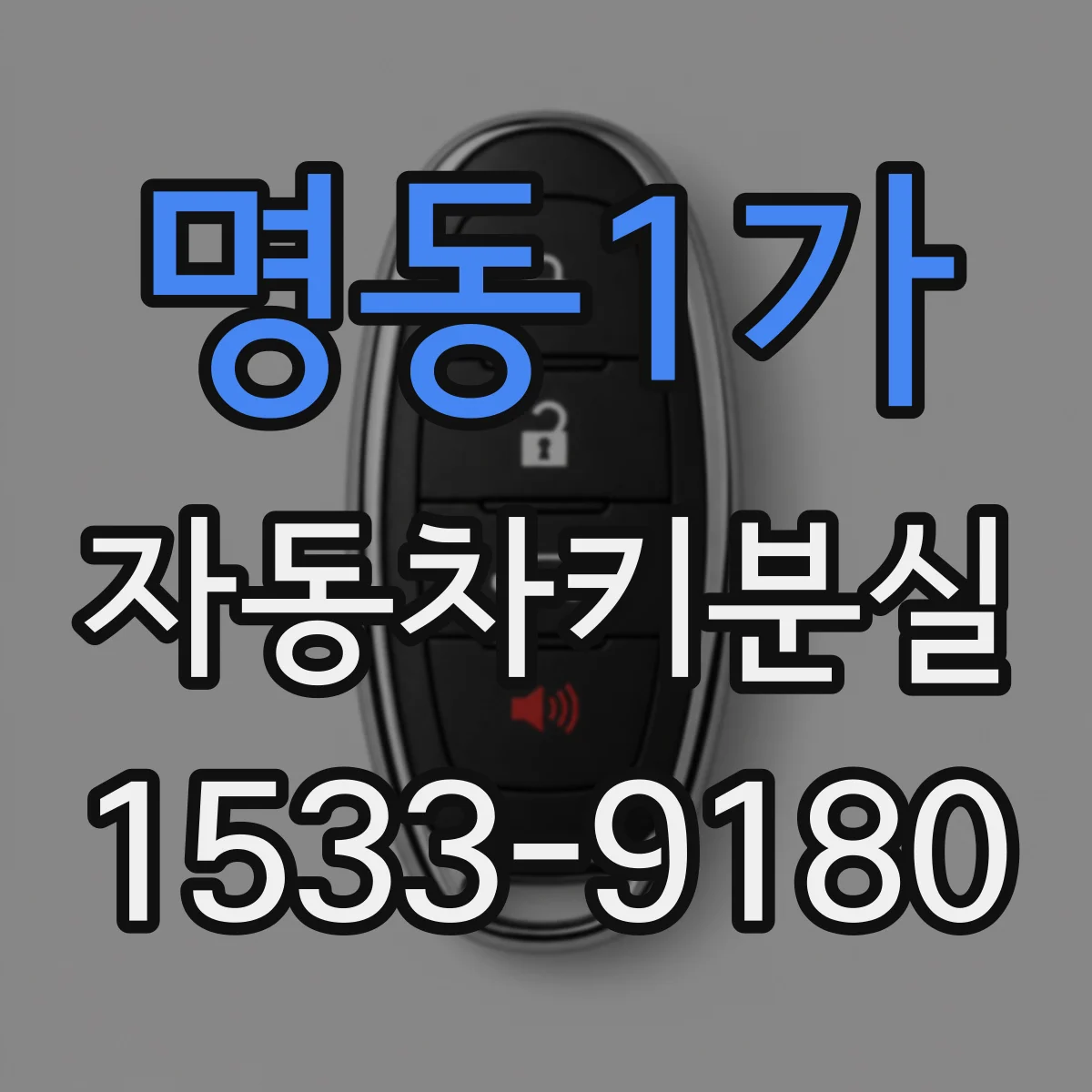명동1가 자동차키분실