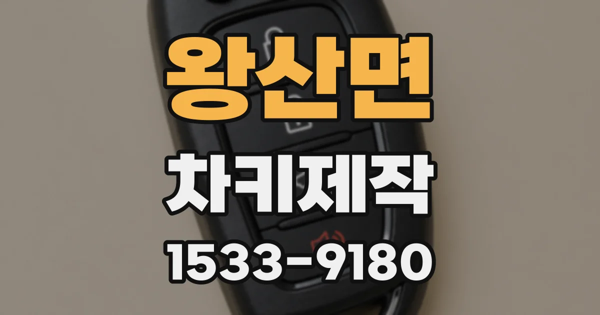 왕산면 차키제작