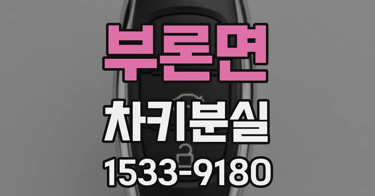 부론면 차키분실