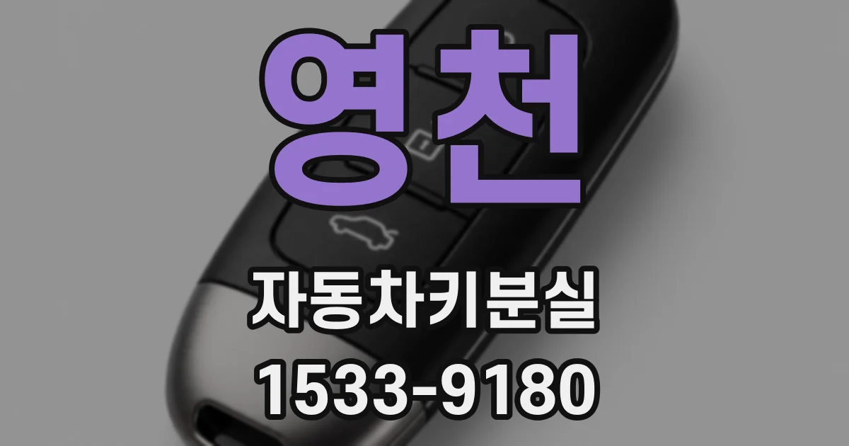 영천 자동차키분실