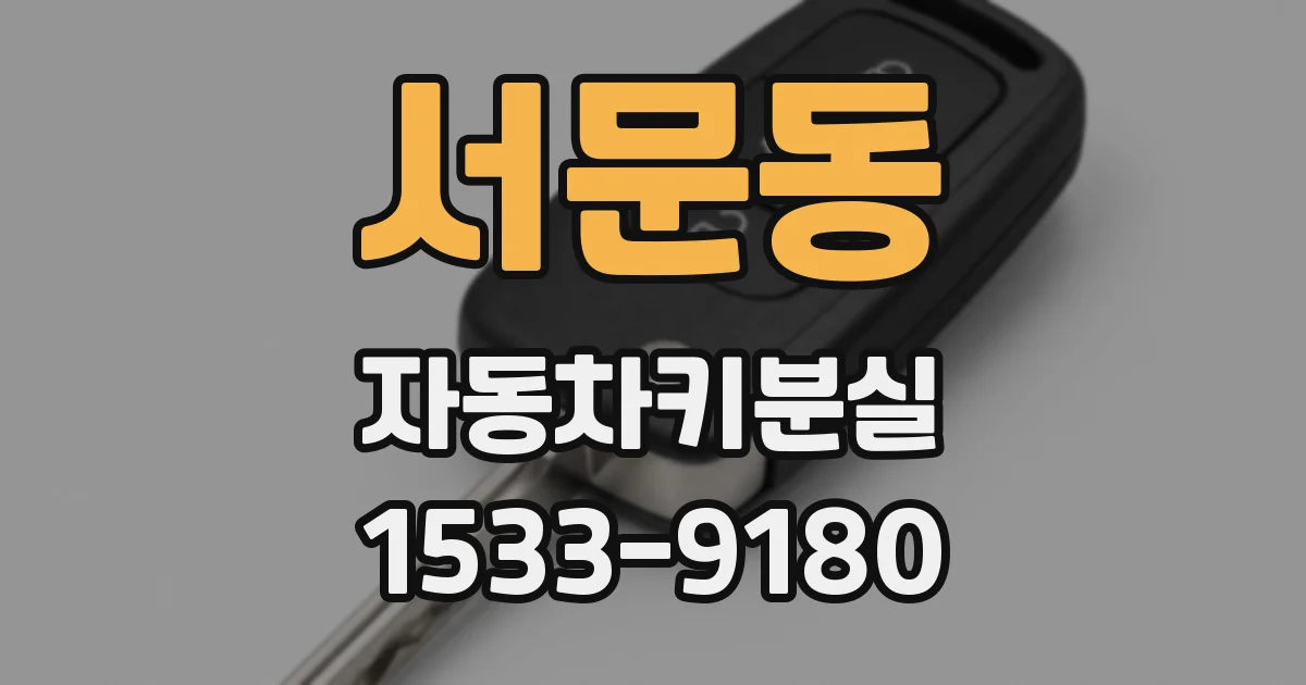 서문동 자동차키분실
