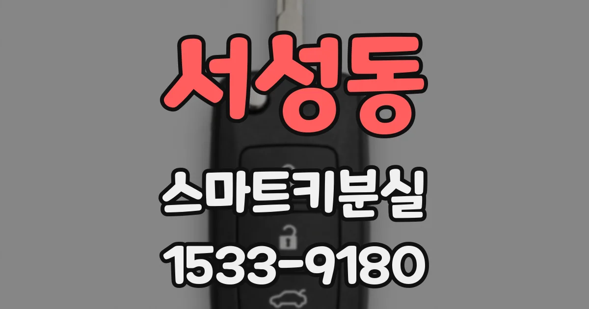 서성동 스마트키분실