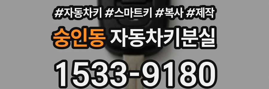 숭인동 자동차키분실